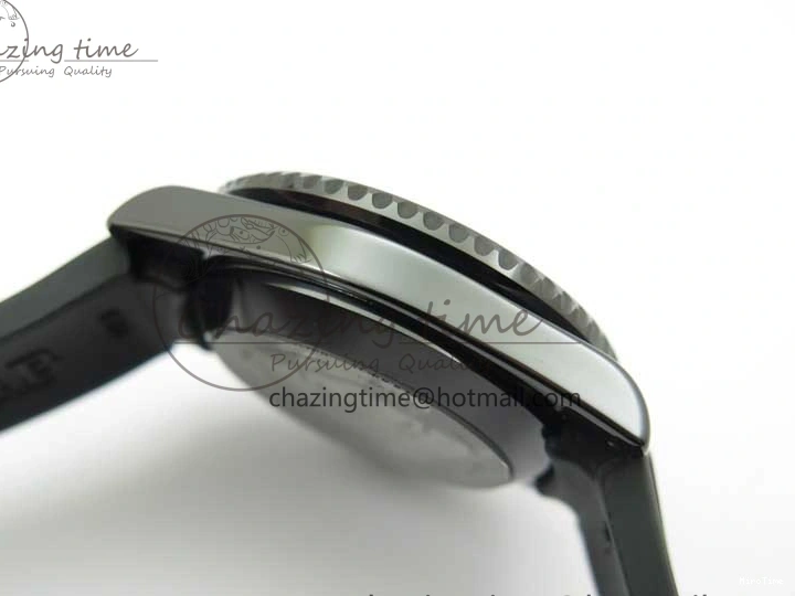 MiroTime 0201 Soft Submariner 40mm Black Ceramic 5GF Best Edition Pink Painting Dial on Black Rubber Strap SA 2472